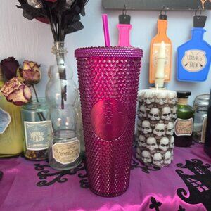 Starbucks 24oz Studded Purple Logo Tumbler